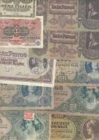 1900-as évek elejétől napjainkig 63db klf magyar bankjegy Adamovszky katalógus alapján rendezve T:II...