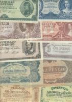 1900-as évek elejétől napjainkig 63db klf magyar bankjegy Adamovszky katalógus alapján rendezve T:II...