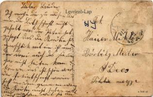 1912 Véménd (Mohács), Pécs-Bátaszéki vasút építése, földmunka a Mühlgrundi Töltésen, gőzmozdony (sza...