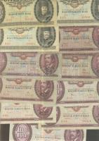 1900-as évek elejétől napjainkig 60db klf magyar bankjegy Adamovszky katalógus alapján rendezve T:II...