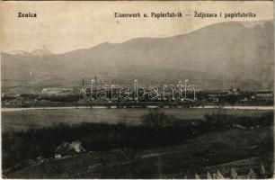 1915 Zenica, Eisenwerk u. Papierfabrik / Zeljezara i papirfabrika / iron works and paper factory