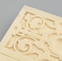 Zsolnay fehér mázas kályhacsempe, jelzett, foltos, sérült, 21,5x20x5 cm