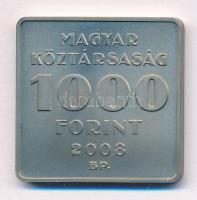 2008. 1000Ft Cu-Ni "Telefonhírmondó - Puskás Tivadar" tanúsítvánnyal, kapszulában T:BU pat...