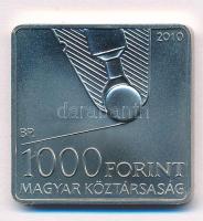 2010. 1000Ft Cu-Ni "Bíró László József, a golyóstoll szabadalmaztatója" tanúsítvánnyal, ka...