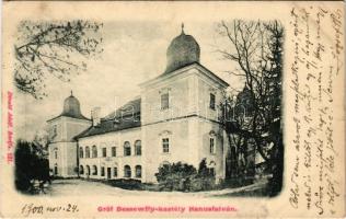 1900 Tapolyhanusfalva, Hanusfalva, Hanusovce nad Toplou; Gróf Dessewffy kastély. Divald Adolf kiadása 121. / castle