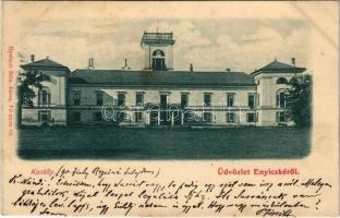 1900 Enyicke, Abaúj-Enyiczke, Haniska (pri Kosiciach); Wesselényi kastély. Nyulászi Béla kiadása / castle