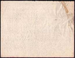 Greguss Imre (1856-1910): Kikötő. Ceruza, akvarell, papír, jelzett, sérült, 24×31,5 cm