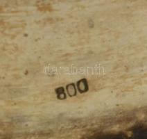 Ezüst (Ag.) áttört kínáló, jelzett és etikettel jelzett: ,,Bachruch R. T. Ékszerész Budapest", ...