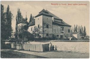 Necpál, Necpaly (Túrócszentmárton, Martin); Stary kastiel Justhovsky. P. Sochán 1910. 99. / kastély / castle