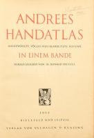 1937 Andrees Handatlas. Ausgewählte, völlig neu bearbeitete Ausgabe in einem Bande. Hrsg. von Konrad...