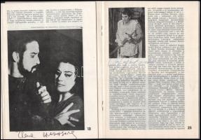 A Muzsika c. folyóirat 1978. évi évfolyama 16 aláírással Péczely Sarolta, Fischer Annie, Siegfried J...