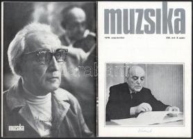 A Muzsika c. folyóirat 1978. évi évfolyama 16 aláírással Péczely Sarolta, Fischer Annie, Siegfried J...