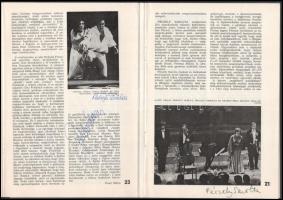 A Muzsika c. folyóirat 1978. évi évfolyama 16 aláírással Péczely Sarolta, Fischer Annie, Siegfried J...