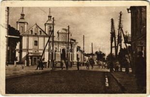 1918 Volodymyr-Volynskyi, Wladimir Wolynsky; Strasse nach Kowel / street view (EB)