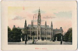 Wien, Vienna, Bécs; Rathaus / town hall (worn corners)