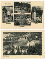 11 db RÉGI erdélyi Weinstock képeslap: Tusnádfürdő, Borsa és Gangaló / 11 pre-1945 Transylvanian postcards: Baile Tusnad, Borsa, Gangalo