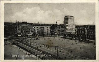 1933 Leipzig, Augustusplatz mit Europahaus / square (EK)