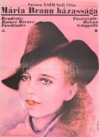Fassbinder: Mária Braun házassága. film plakátja, s: Pócs 42x56 cm