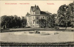 Temesvár, Timisoara; Ferenc József park / Franz Josef-Park / park (EK)