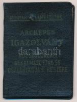 cca 1958-60 Sárdy Lóránt (1931-2014) festőművész, restaurátor fényképes MÁV igazolványa, sajátkezű a...