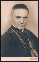Shvoy Lajos (1879-1968) székesfehérvári püspök aláírt fotólapja