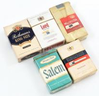 5 db bontatlan csomag cigaretta: Muratti Ambassador, Lord King Size, Rothgmans King Size, Philip Morris, Salem Menthol Fresh