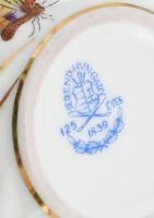 Herendi Viktória mintás kis bonbonier, kézzel festett, jelzett,hibátlan, d: 7,5 cm