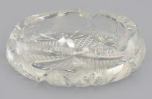 Ólomkristály hamuzó, hibátlan, d: 10 cm