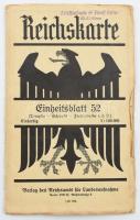Reichskarte, Einheitsblatt 52 (Templin - Schwedt - Freienwalde) térkép, Verlag des Reichsamts für La...