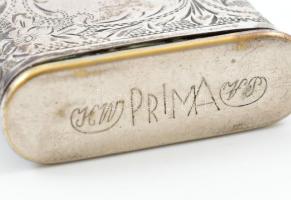 Ezüst (Ag) öngyújtó, jelzett, nem működik, jelzett, m: 5 cm, bruttó: 44g