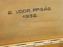 Ezüst (Ag) tubákos szelence,jelzett, 5,5x8cm, nettó: 76g