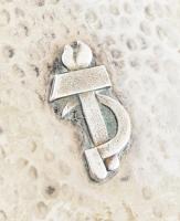 Ezüst (Ag) fabetétes, Art Déco doboz, vésett felirattal, jelzett, 9x14x5 cm, bruttó: 224g