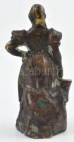 Jelzés nélkül: Holland aszzony. Bronz, m: 9cm