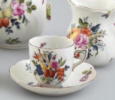 Herendi gyümölcsmintás vegyes tétel, kézzel festett porcelán, sérült, hiányos, jelzett, 1940-es évek