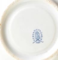 Herendi gyümölcsmintás vegyes tétel, kézzel festett porcelán, sérült, hiányos, jelzett, 1940-es évek