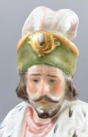 Herendi Magyar Nemes, 1942, kézzel festett porcelán, jelzett, korának megfelelő kopásokkal, m: 39 cm