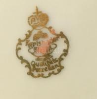 Német teasütemény készlet, matricásporcelán, jelzett, hibátlan, d: 10-23 cm