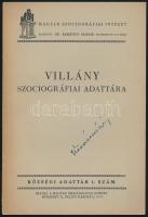 Villány szociográfiai adattára. Községi Adattár 1. sz. Bp., é.n., Magyar Szociográfiai Intézet, 20 p...