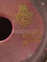 Zsolnay eozin mázas dzsámi, porcelánfajansz, 1930 körül, minaret teteje sérült, jelzett, m:14 cm