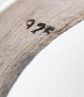 Ezüst(Ag) gyűrű lapis lazulival, jelzett, méret: 55, bruttó: 10,7 g