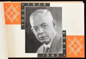 1933 Gloria Laboris 1883-1933 A Globus nyomda képes jubileumi füzete fém hatású borítóval 19x12 cm