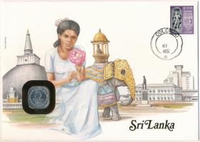 Sri Lanka 1978. 5c felbélyegzett borítékban, bélyegzéssel, német nyelvű leírással T:1 Sri Lanka 1978. 5 Cents in envelope with stamp and cancellation, with German description C:UNC