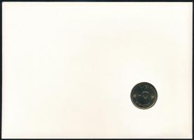 Omán 1987. 50b érmés borítékban, bélyeggel és bélyegzéssel, német nyelvű ismertetővel T:1 Oman 1987 ...