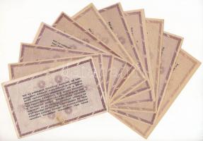 1946. 100.000AP (11x) (közte sorszámos vízjeles papíron, sorszám nélküli vízjeles papíron, valamint ...