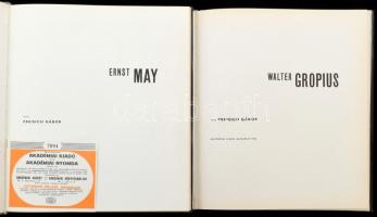 Preisich Gábor 2 könyve: Walter Gropius; Ernst May. Architektúra sorozat. Szerk.: Major Máté. Bp., 1...