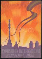 1929 Exposition International Barcelona - spanyol ismertető prospektus a világkiállításról