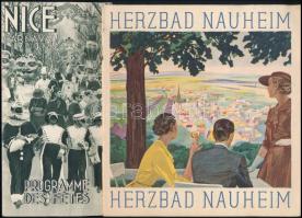 cca 1930 3 db utazási prospektus (Nauheim, Umbria, Velence)