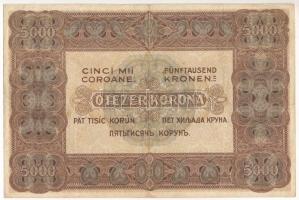 1920. 5000K "Orell Füssli Zürich" nyomdahely jelöléssel, piros "5B04 043475" sor...
