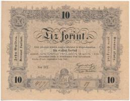 1848. 10Ft Kossuth bankó DT 4272 27 T:II-,III szép papír Adamo G111