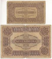 1920. 100K "A 006 316286" "Orell Füssli Zürich" nyomdahely jelöléssel + 1923. 10...